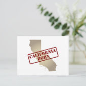 Californië - Stempel op kaart (Staand voorkant)