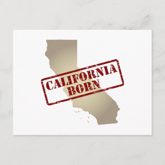 Californië - Stempel op kaart (Voorkant)