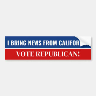 Californië stemt Republikeins Bumpersticker