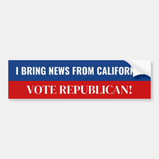 Californië stemt Republikeins Bumpersticker