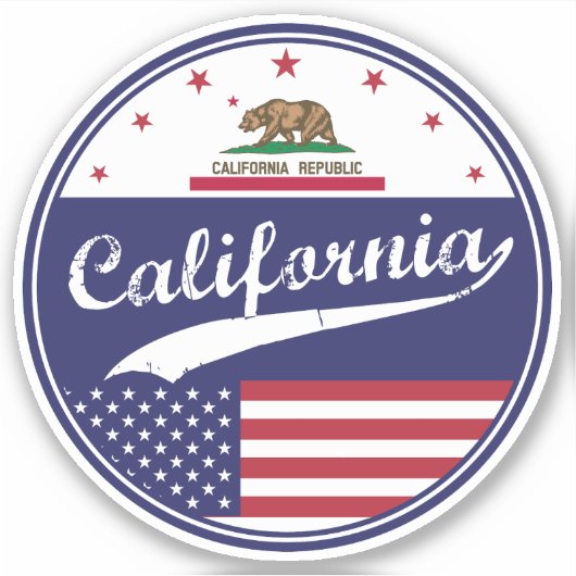 Californië Sticker (Voorkant)