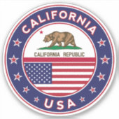 Californië Sticker (Voorkant)