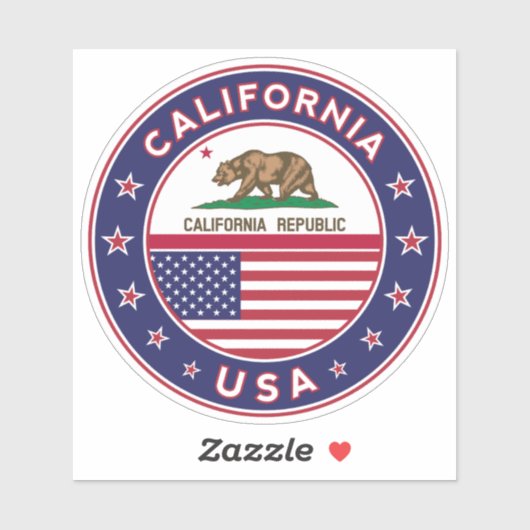 Californië Sticker (Vel)