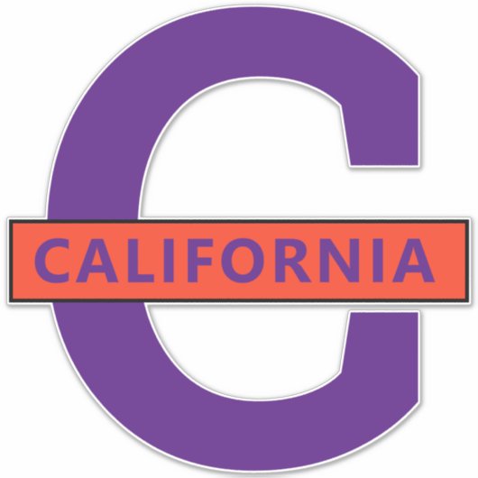 Californië Sticker (Voorkant)
