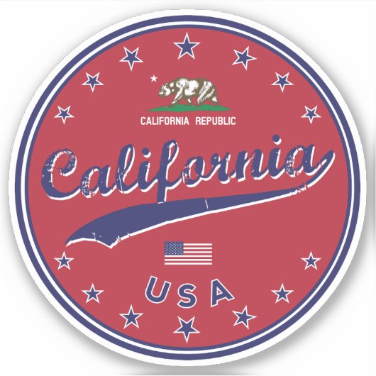 Californië Sticker (Voorkant)