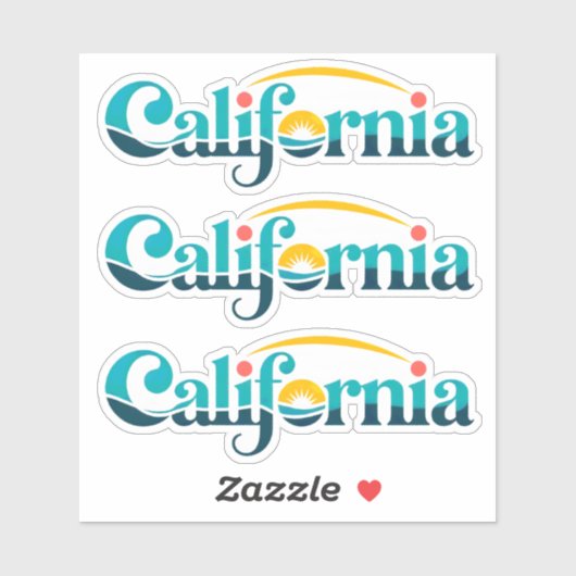 Californië Sticker (Vel)