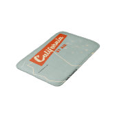 Californië, stijl 'door de lucht', reisposter uit badmat (Gekanteld)