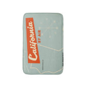 Californië, stijl 'door de lucht', reisposter uit badmat (Voorkant Verticaal)