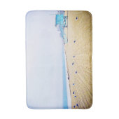 Californië strand oceaan zeemeeuwen badhokje badmat (Voorkant Verticaal)