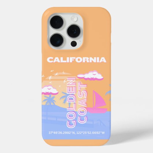 Californië, Strand, Reiskunst Case-Mate iPhone Case (Achterkant)