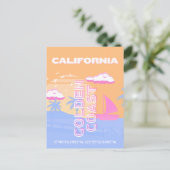 Californië, Strand, Reiskunst Feestdagenkaart (Staand voorkant)
