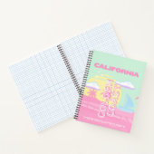 Californië, Strand, Reiskunst, Preppy Notitieboek (Binnen)