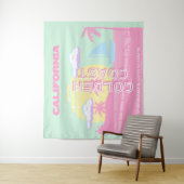 Californië, Strand, Reiskunst, Preppy Wandkleed (In situ)