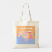 Californië, Strand, Reiskunst Tote Bag (Achterkant)
