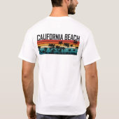 Californië Strand Sunset T-shirt (Achterkant)