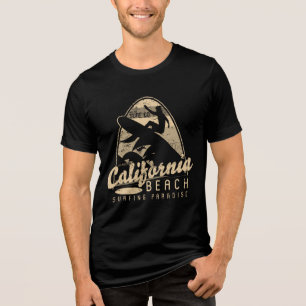 Californië-strand Tri-Blend Shirt