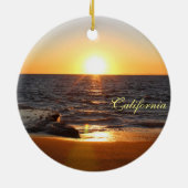 Californië Stranden Kerstboom Ornament (Achterkant)
