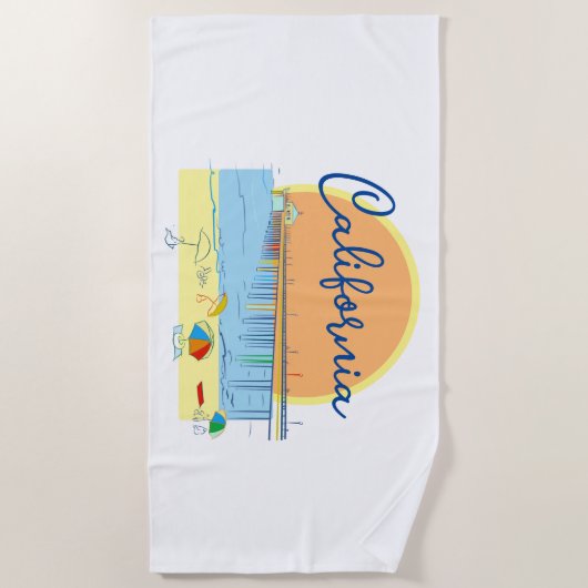 Californië Strandlaken (Voorkant)