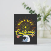  Californië Sun en Surf Retro Travel Briefkaart (Staand voorkant)