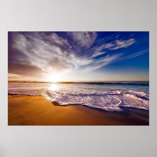 Californië Sunset Beach Poster (Voorkant)