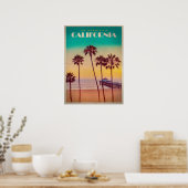  Californië Sunset Beach Poster (Keuken)