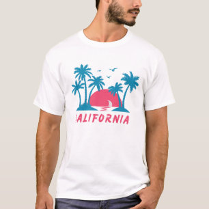 Californië Sunset Beach T-shirt