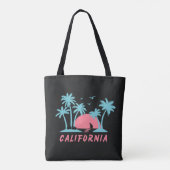 Californië Sunset Beach Tote Bag (Achterkant)