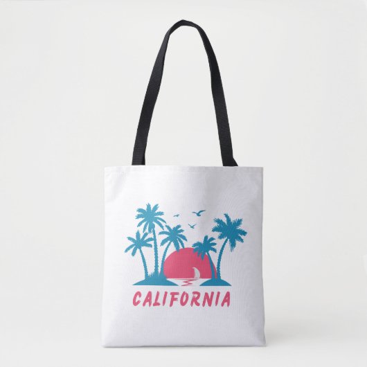 Californië Sunset Beach Tote Bag (Voorkant)