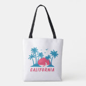 Californië Sunset Beach Tote Bag (Achterkant)
