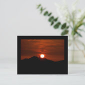Californië Sunset Briefkaart (Staand voorkant)