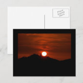Californië Sunset Briefkaart (Voorkant / Achterkant)
