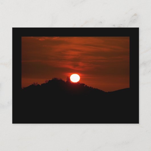 Californië Sunset Briefkaart (Voorkant)