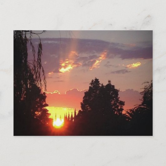 Californië Sunset Briefkaart (Voorkant)