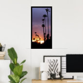 Californië Sunset Palms Poster / Aanpassen dit! (Thuiskantoor)