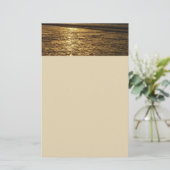 Californië Sunset Waves Ocean Seascape Briefpapier (Staand voorkant)