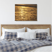 Californië Sunset Waves Ocean Seascape Canvas Afdruk (Insitu (Slaapkamer))