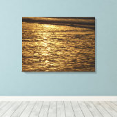 Californië Sunset Waves Ocean Seascape Canvas Afdruk (Insitu (Houten vloer))