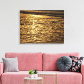Californië Sunset Waves Ocean Seascape Canvas Afdruk (Insitu (Woonkamer))