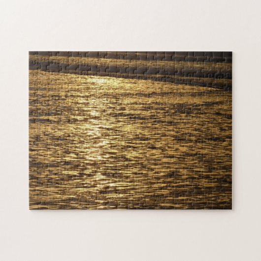 Californië Sunset Waves Ocean Seascape Legpuzzel (Horizontaal)