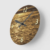 Californië Sunset Waves Ocean Seascape Ronde Klok (Hoek)