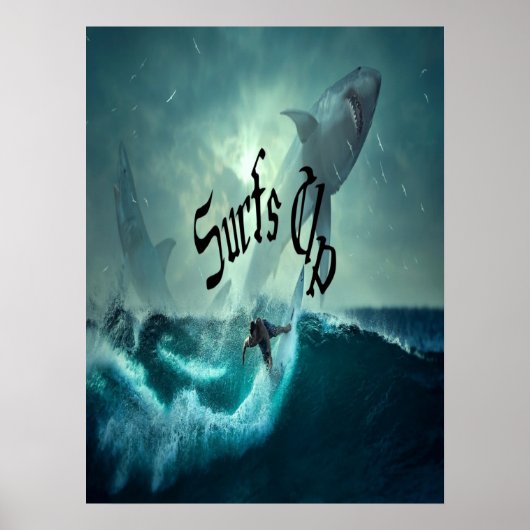  Californië Surf Poster (Voorkant)