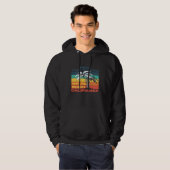 Californië Surf Retro Malibu avontuurlijke vakanti Hoodie (Voorkant volledig)