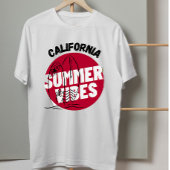 Californië surf rode zon zomervibes T-shirt
