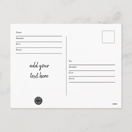 Californië Surfen Briefkaart (Achterkant)