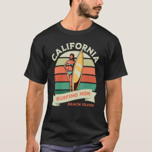 Californië Surfen Mam Beach Island T-shirt