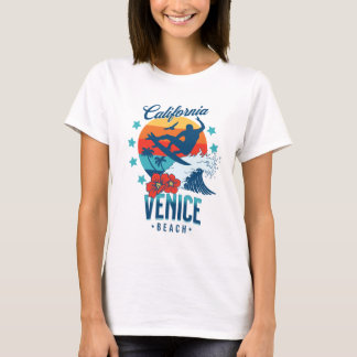 Californië Surfen Venetië strand T-shirt