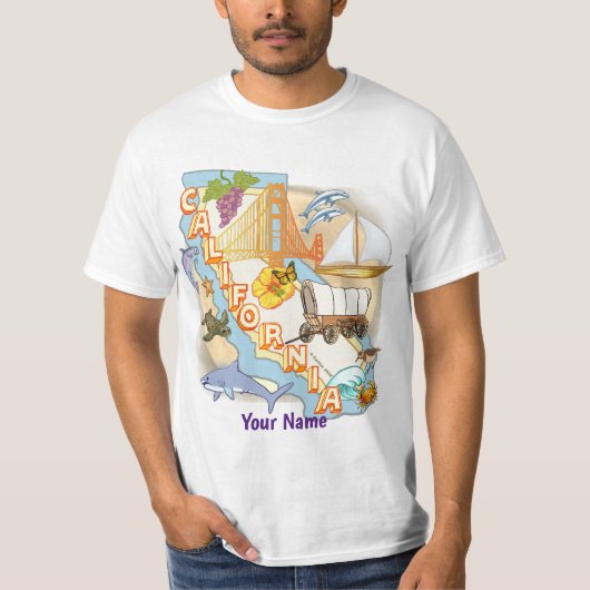 Californië t-shirt (Voorkant)