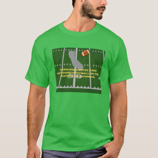 Californië T-shirt met koffie en voetbal