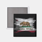 Californië, tak markerpenseel, Californië Magneet (Voorkant / Achterkant)