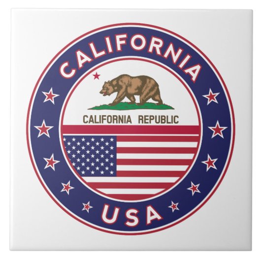 Californië Tegeltje (Voorkant)